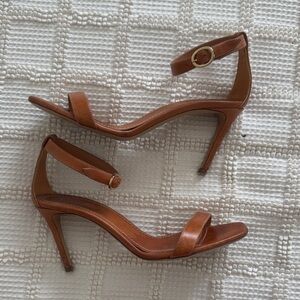 Mansur Gavriel Tan Ankle Strap Heels